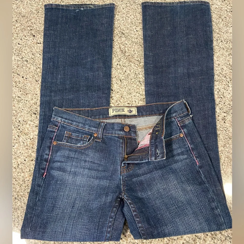 Pink Victoria Secret Boot Jeans Size 4R - Picture 13 of 14